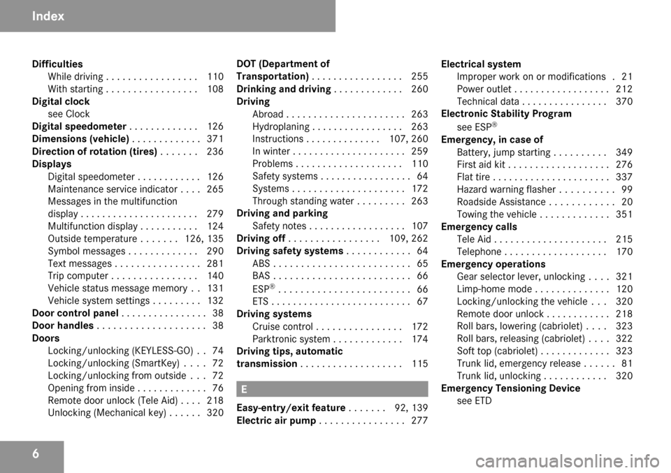 MERCEDES-BENZ CLK350 2009 C208 Owners Manual 