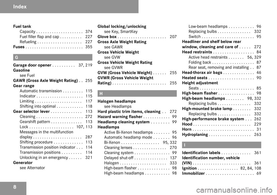 MERCEDES-BENZ CLK550 2009 C208 Owners Manual MERCEDES-BENZ CLK550 2009 C208 Owners Manual