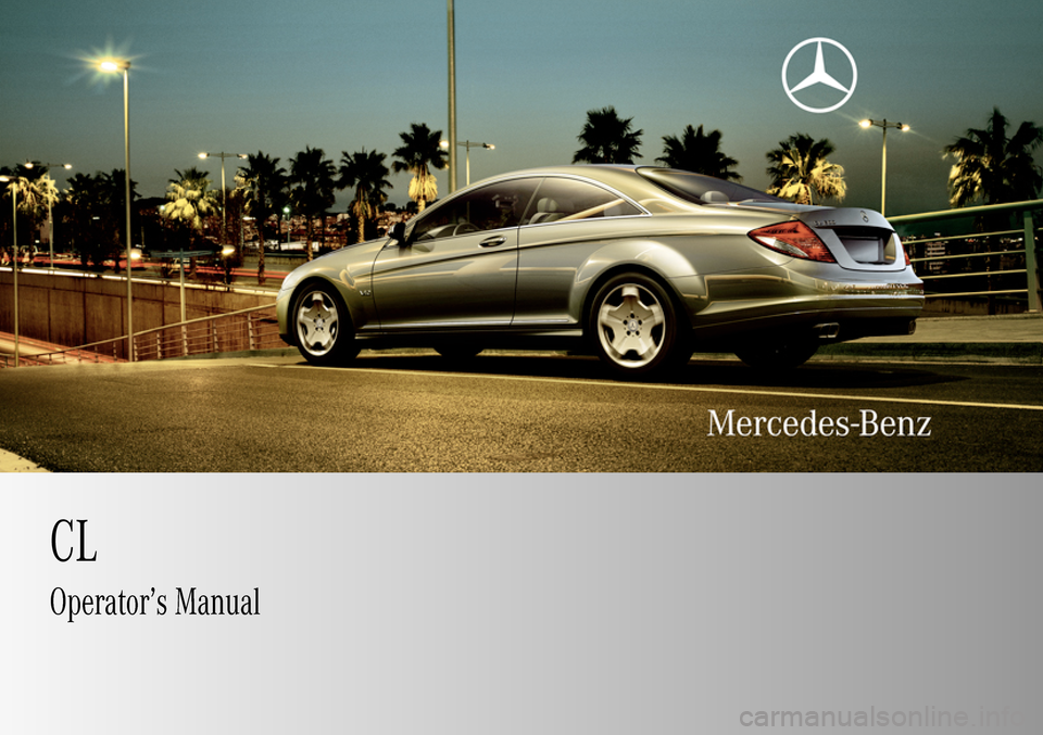 MERCEDES-BENZ CL550 2009 C216 Owners Manual 