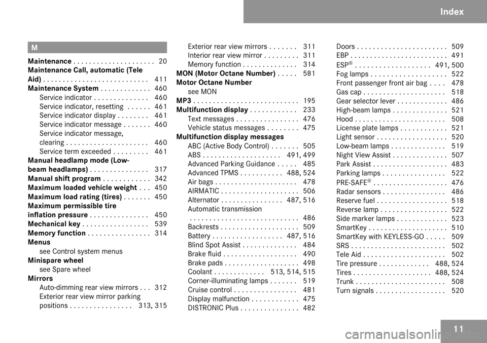 MERCEDES-BENZ CL600 2009 C216 User Guide MERCEDES-BENZ CL600 2009 C216 User Guide