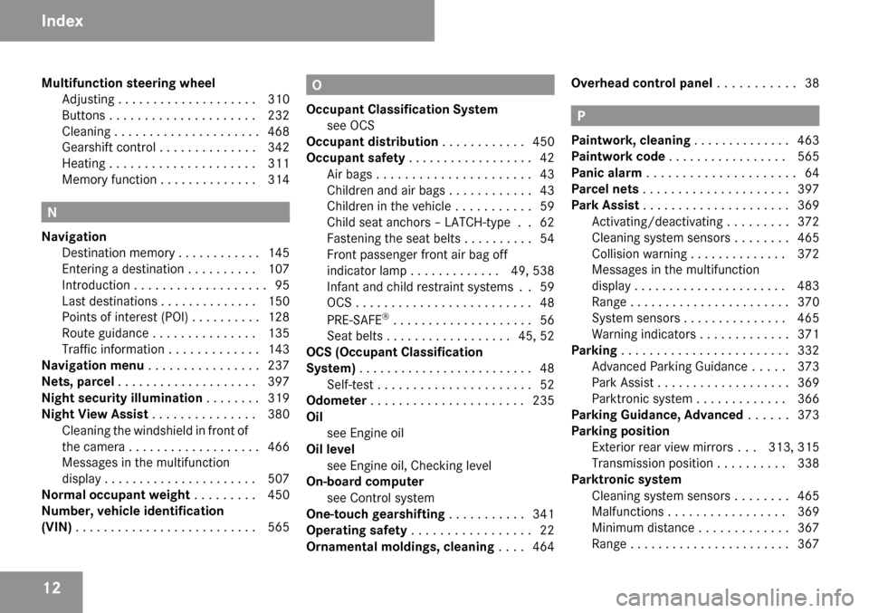 MERCEDES-BENZ CL600 2009 C216 User Guide MERCEDES-BENZ CL600 2009 C216 User Guide