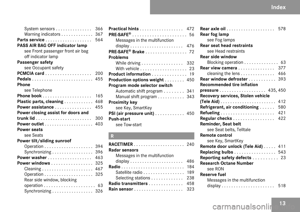 MERCEDES-BENZ CL600 2009 C216 User Guide MERCEDES-BENZ CL600 2009 C216 User Guide