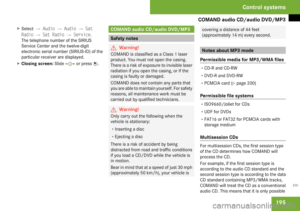 MERCEDES-BENZ CL600 2009 C216 Owners Manual 