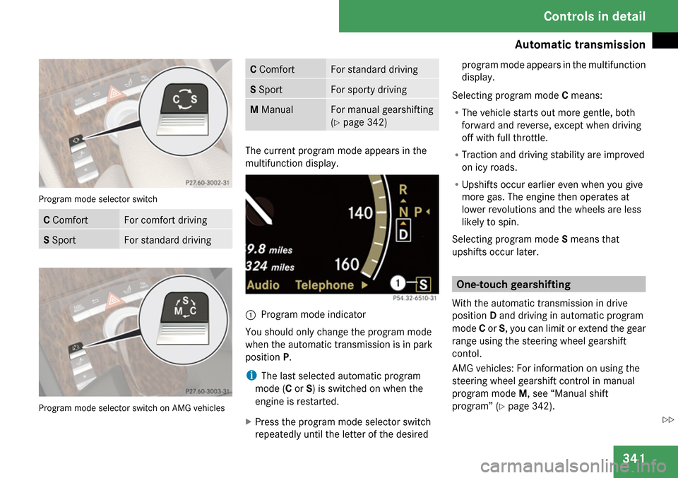 MERCEDES-BENZ CL550 2009 C216 Owners Manual 