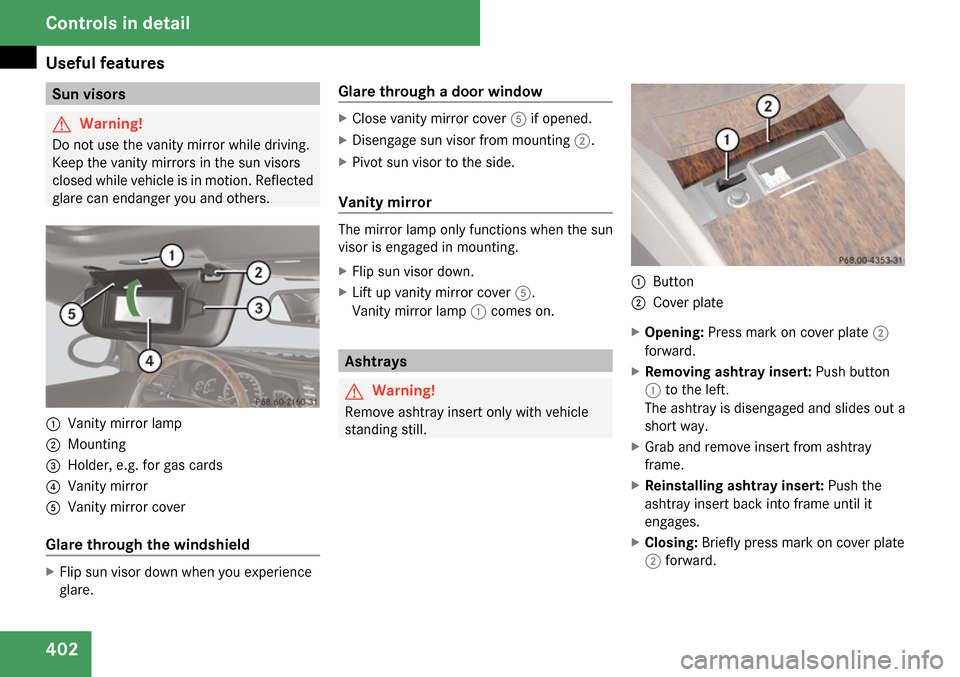 MERCEDES-BENZ CL550 2009 C216 Owners Manual 