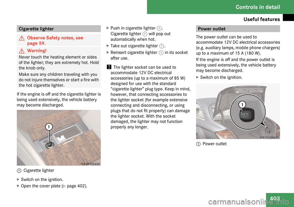 MERCEDES-BENZ CL550 2009 C216 Owners Manual 
