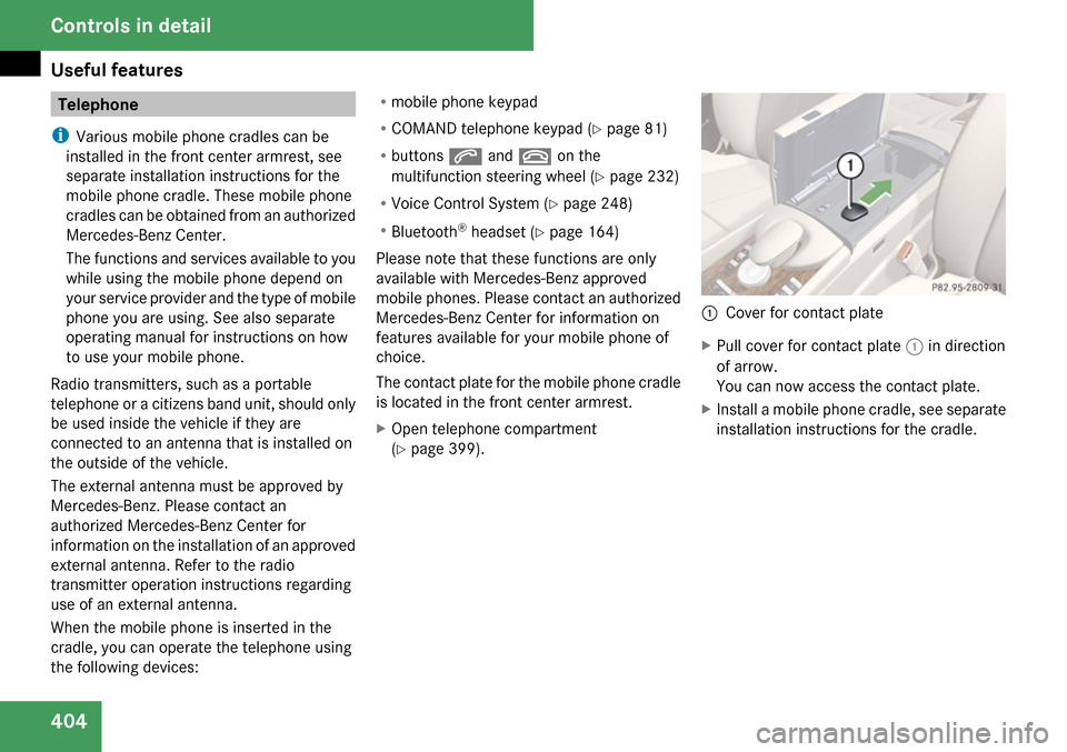 MERCEDES-BENZ CL550 2009 C216 Owners Manual 
