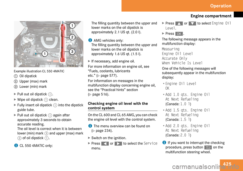 MERCEDES-BENZ CL550 2009 C216 Owners Manual 
