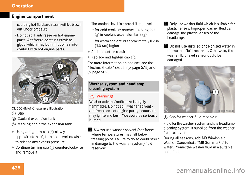 MERCEDES-BENZ CL550 2009 C216 Owners Manual 