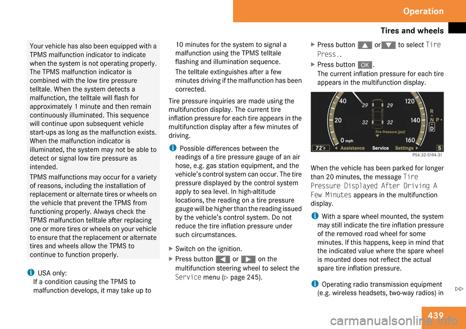 MERCEDES-BENZ CL550 2009 C216 Owners Manual 