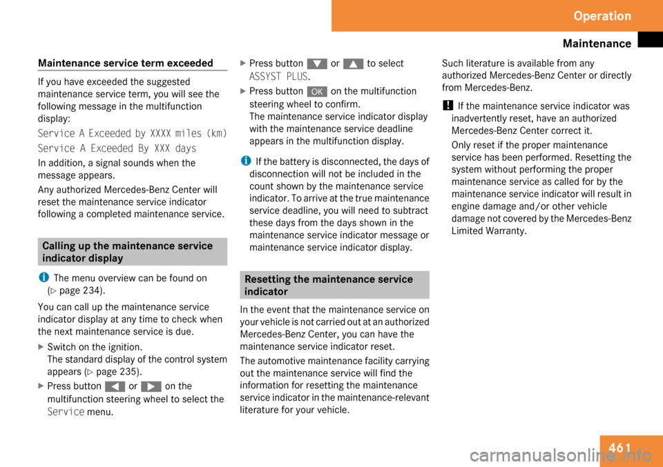 MERCEDES-BENZ CL550 2009 C216 Owners Manual 