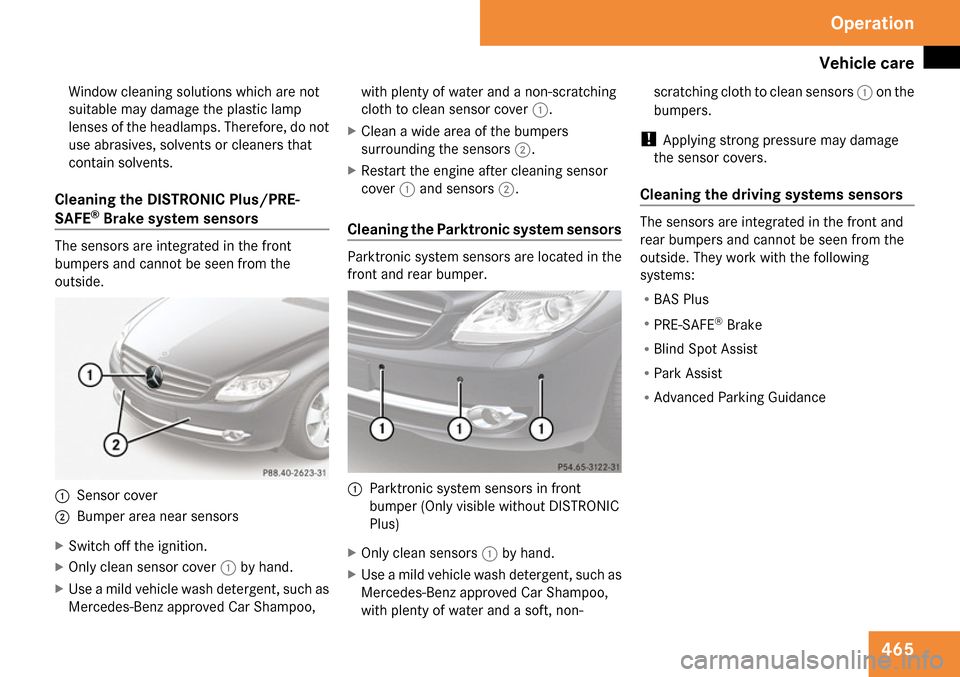 MERCEDES-BENZ CL550 2009 C216 Owners Manual 