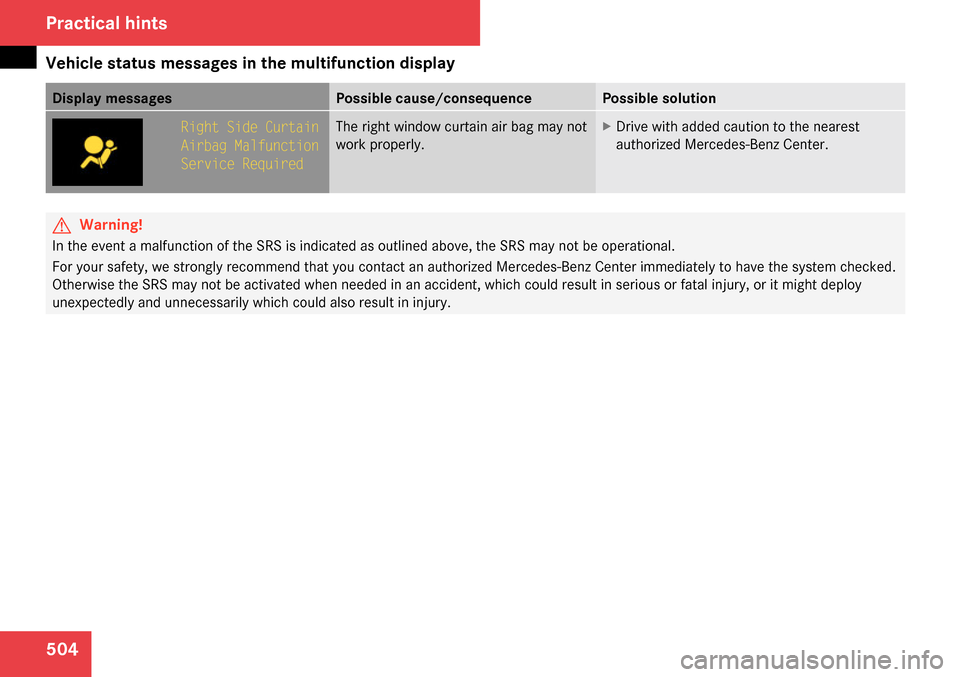 MERCEDES-BENZ CL550 2009 C216 Owners Manual 