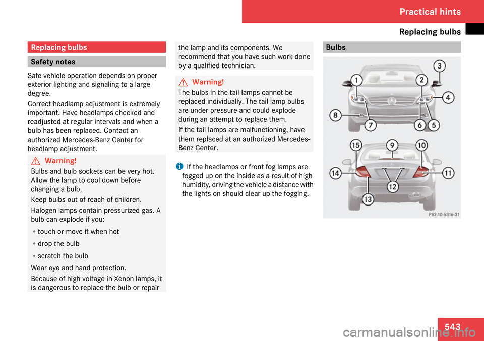 MERCEDES-BENZ CL550 2009 C216 Owners Manual 