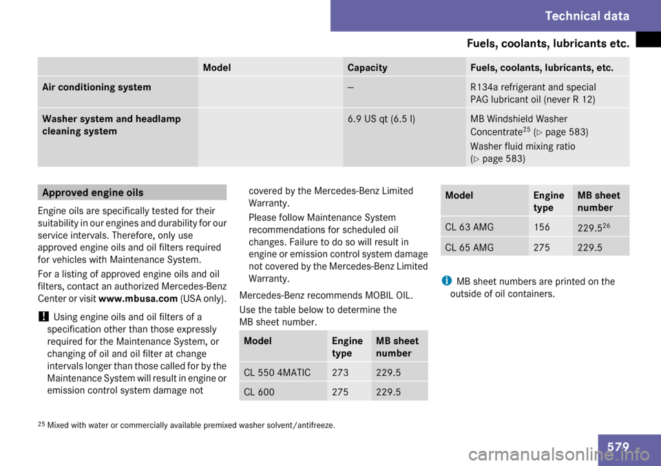 MERCEDES-BENZ CL600 2009 C216 Owners Manual 