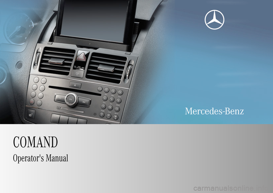 MERCEDES-BENZ C-Class 2009 W204 Comand Manual 