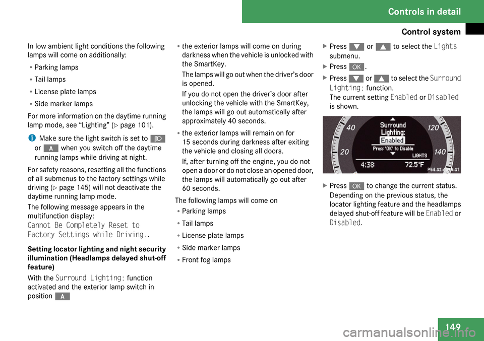 MERCEDES-BENZ C300 4MATIC 2009 W204 Owners Manual 