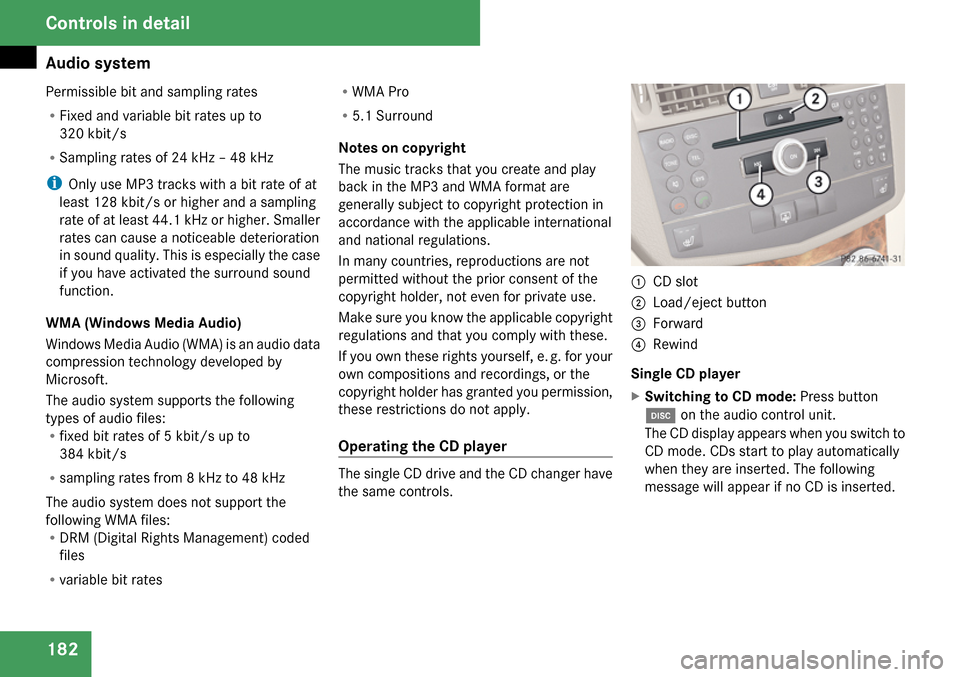 MERCEDES-BENZ C300 4MATIC 2009 W204 Owners Manual 