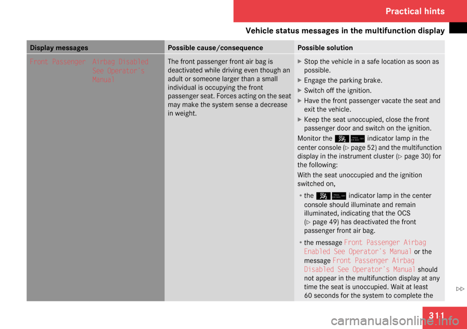 MERCEDES-BENZ C300 4MATIC 2009 W204 Owners Manual 