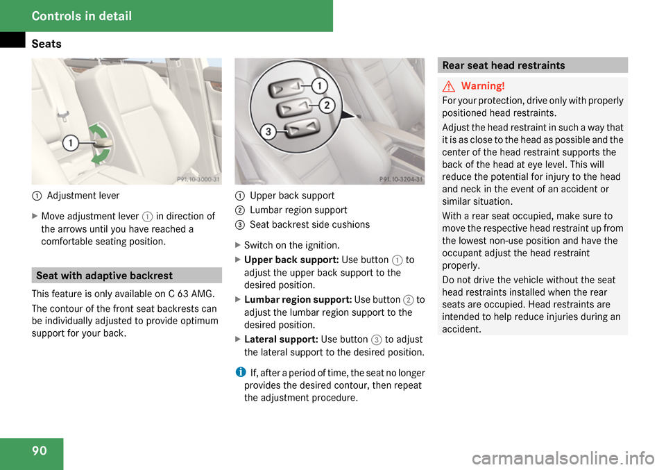 MERCEDES-BENZ C300 4MATIC 2009 W204 Owners Manual 