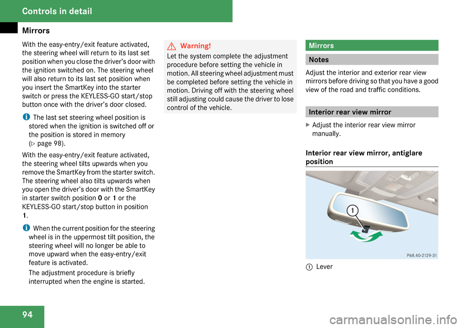 MERCEDES-BENZ C300 4MATIC 2009 W204 Owners Manual 