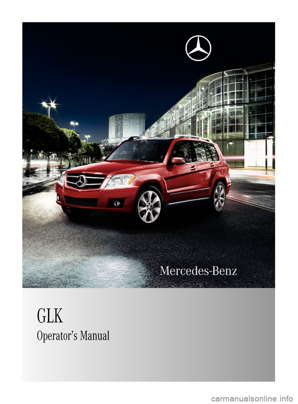 MERCEDES-BENZ GLK350 4MATIC 2010 X204 Owners Manual 