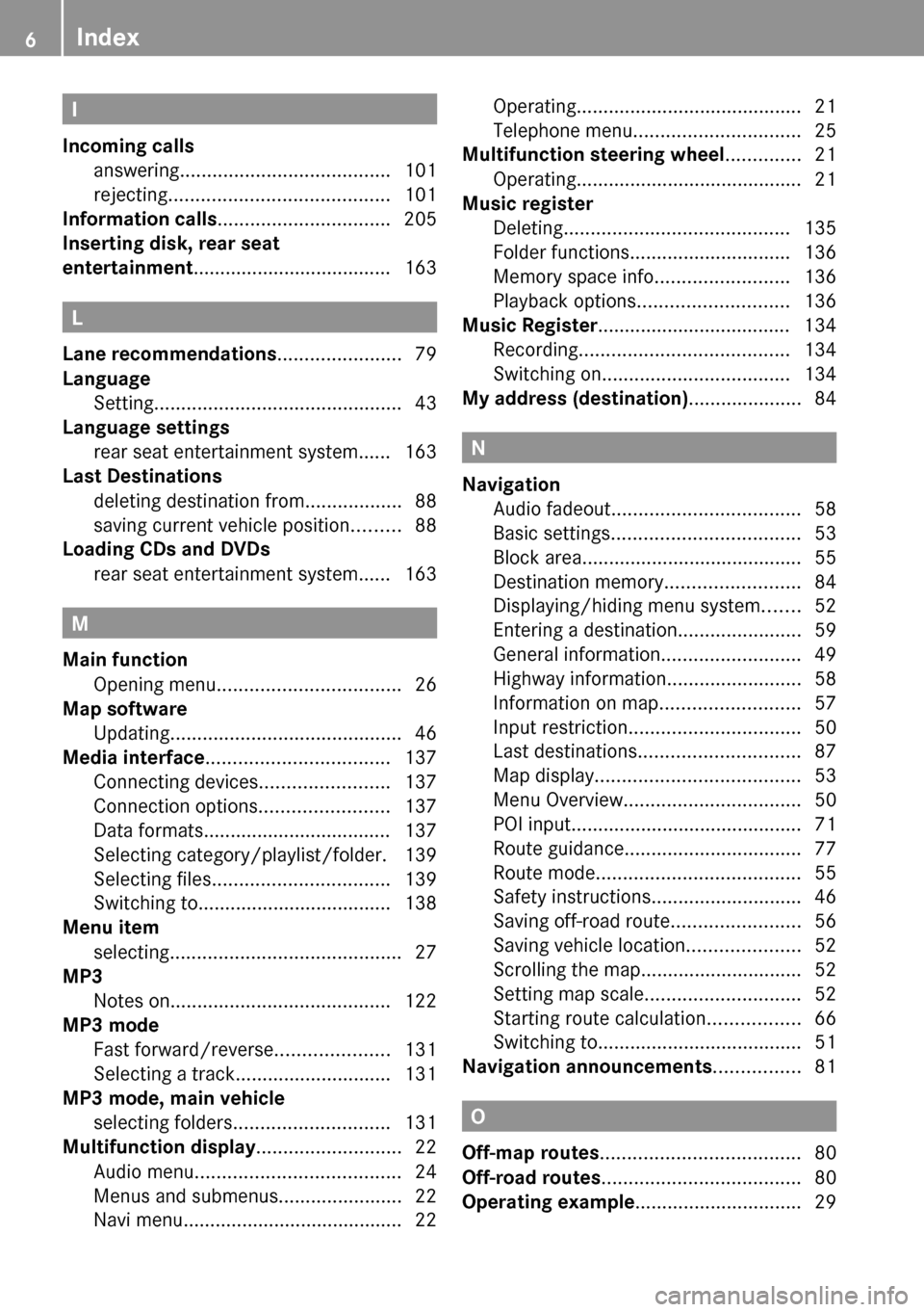MERCEDES-BENZ C-Class 2010 W204 Comand Manual 