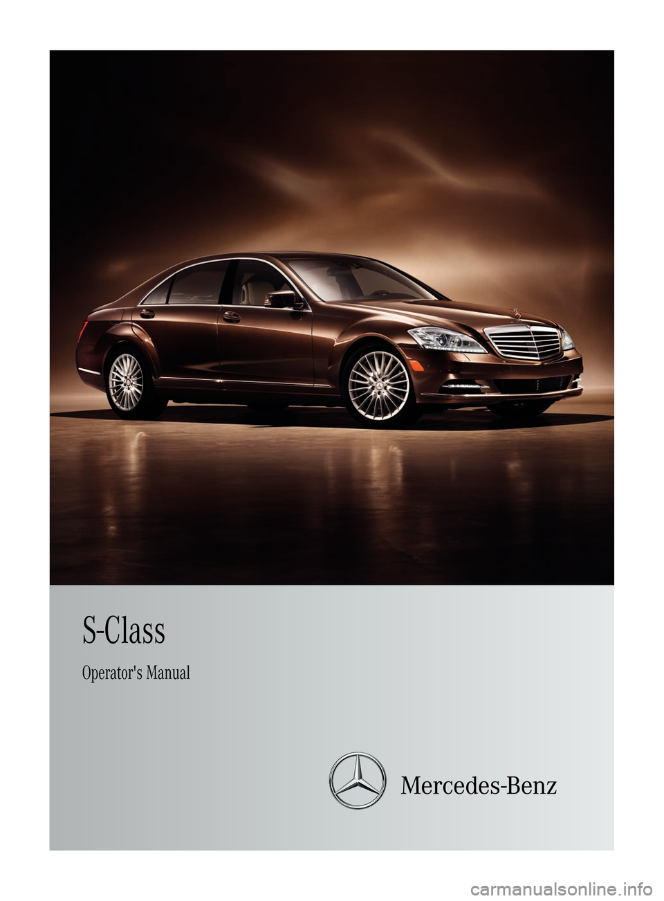 MERCEDES-BENZ S-Class 2011 W221 Owners Manual 