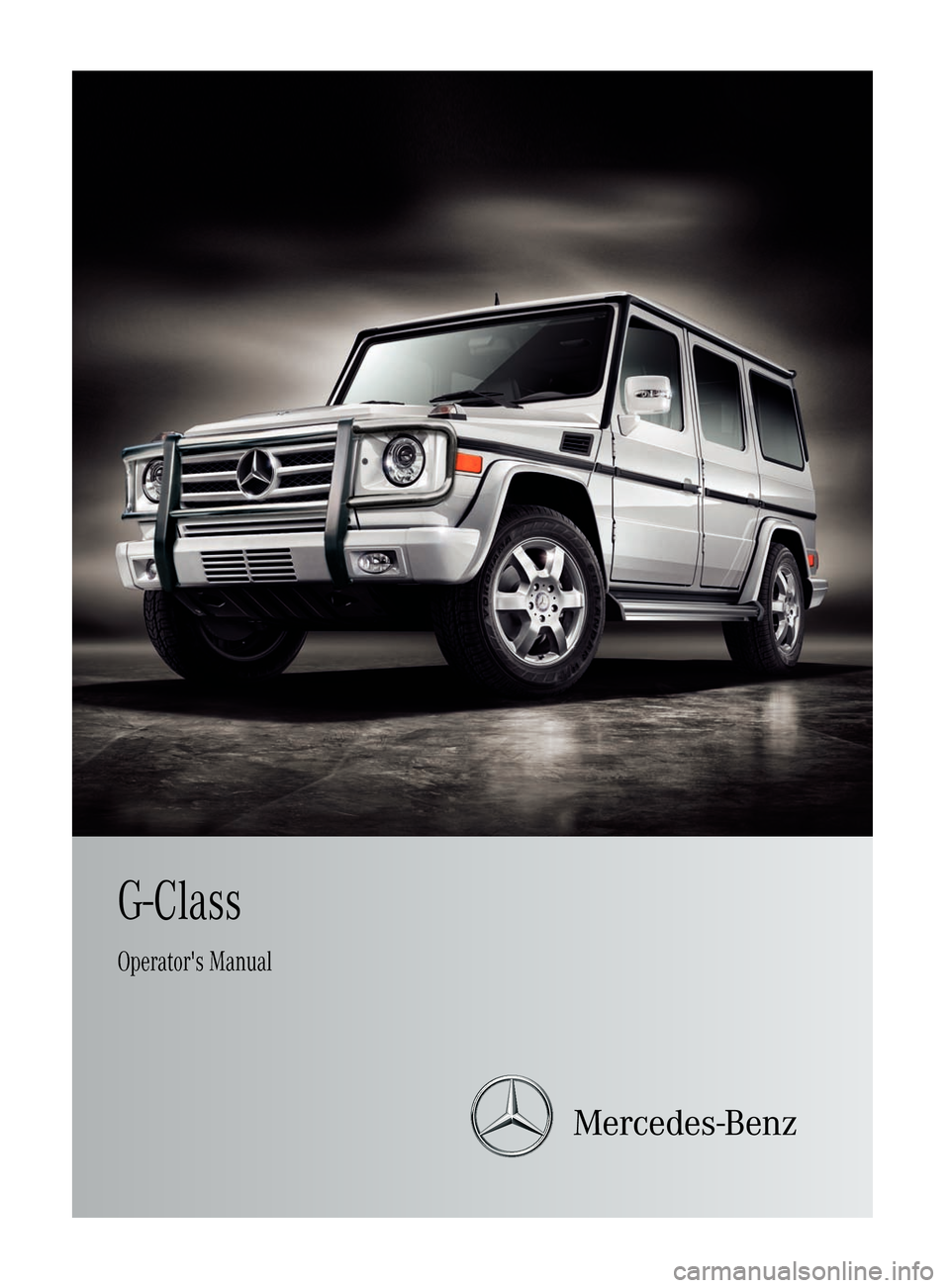 MERCEDES-BENZ G550 2011 W463 Owners Manual 