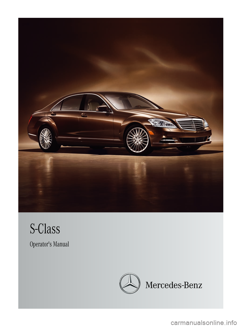 MERCEDES-BENZ S-Class 2012 W221 Owners Manual 