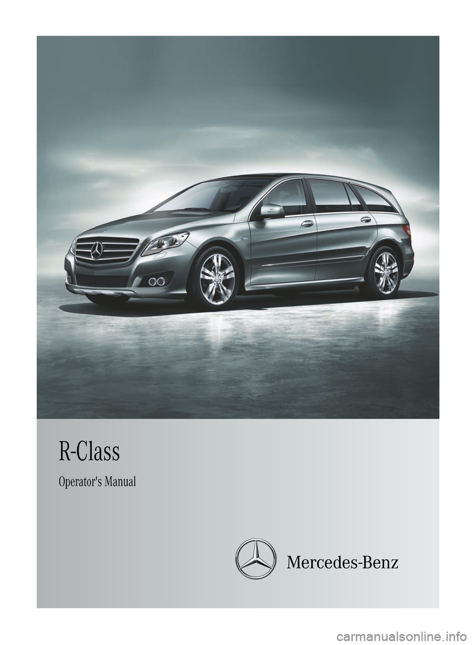 MERCEDES-BENZ R-Class 2012 W251 Owners Manual 