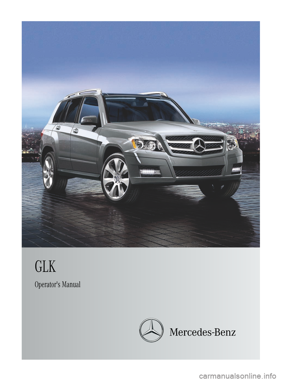 MERCEDES-BENZ GLK-Class 2012 X204 Owners Manual GLKOperators Manual    