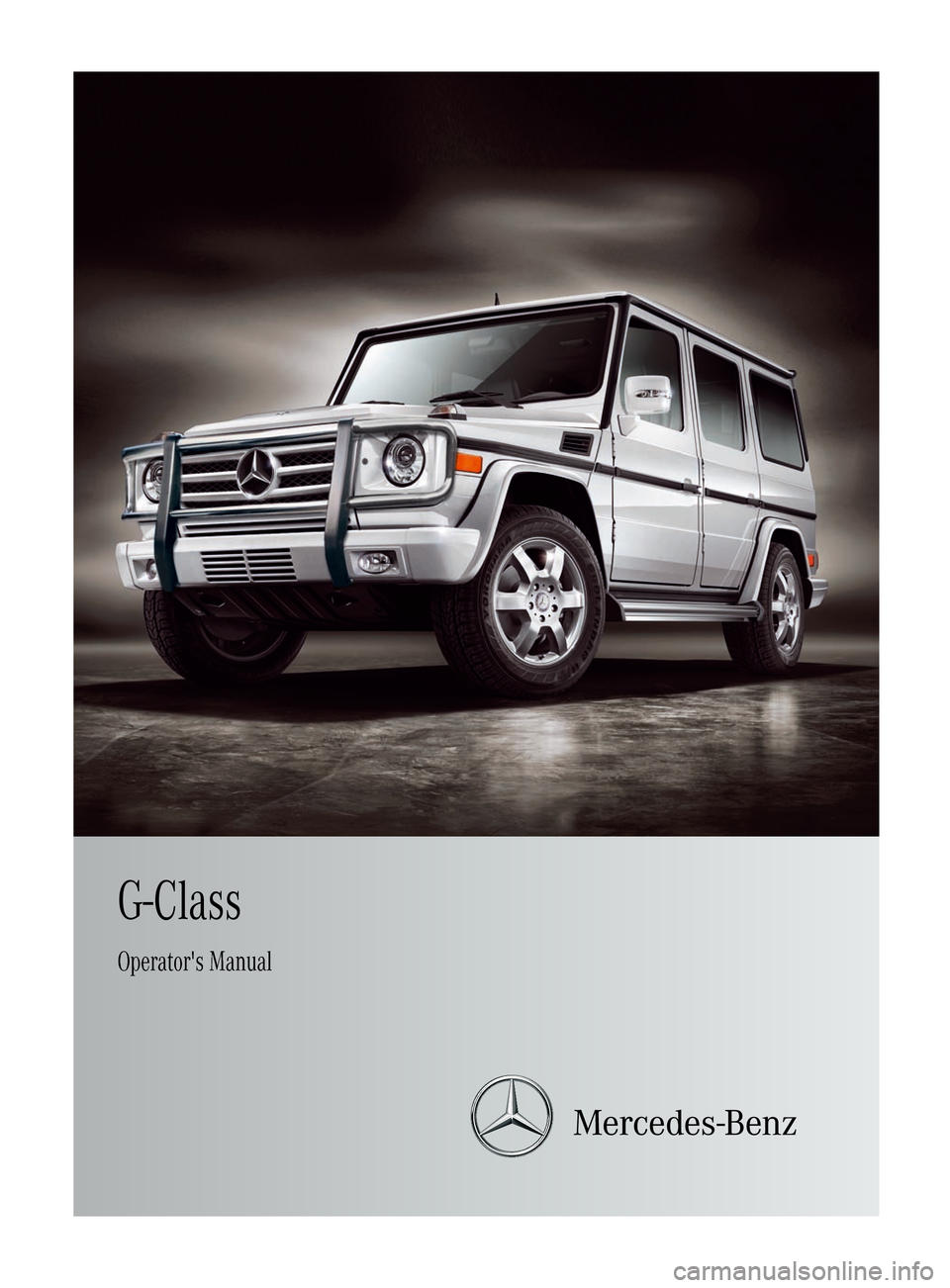 MERCEDES-BENZ G-Class 2012 W463 Owners Manual 