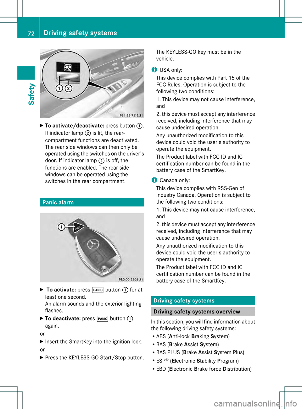MERCEDES-BENZ S-Class 2013 W221 Manual PDF X
To activate/deactivate: press button0002.
If indicator lamp 0003is lit, the rear-
compartment functions ar edeactivated.
The rear side windows can then only be
operated using the switches on the dri MERCEDES-BENZ S-Class 2013 W221 Manual PDF X
To activate/deactivate: press button0002.
If indicator lamp 0003is lit, the rear-
compartment functions ar edeactivated.
The rear side windows can then only be
operated using the switches on the dri