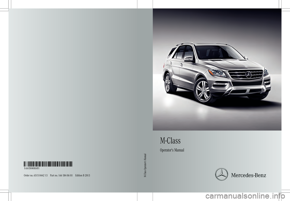 MERCEDES-BENZ M-Class 2013 W166 Owners Manual 