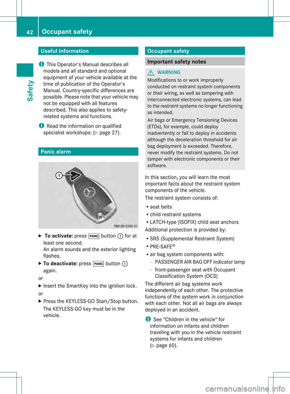 MERCEDES-BENZ M-Class 2013 W166 Owners Manual Useful information
i This Operators Manual describes all
models and all standard and optional
equipment of your vehicle available at the
time of publication of the Operators
Manual. Country-specific