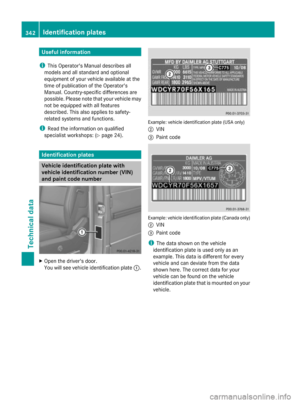 MERCEDES-BENZ G-Class 2014 W463 Owners Manual Useful information
i This Operators Manual describes all
models and all standard and optional
equipment of your vehicle available at the
time of publication of the Operators
Manual. Country-specific MERCEDES-BENZ G-Class 2014 W463 Owners Manual Useful information
i This Operators Manual describes all
models and all standard and optional
equipment of your vehicle available at the
time of publication of the Operators
Manual. Country-specific