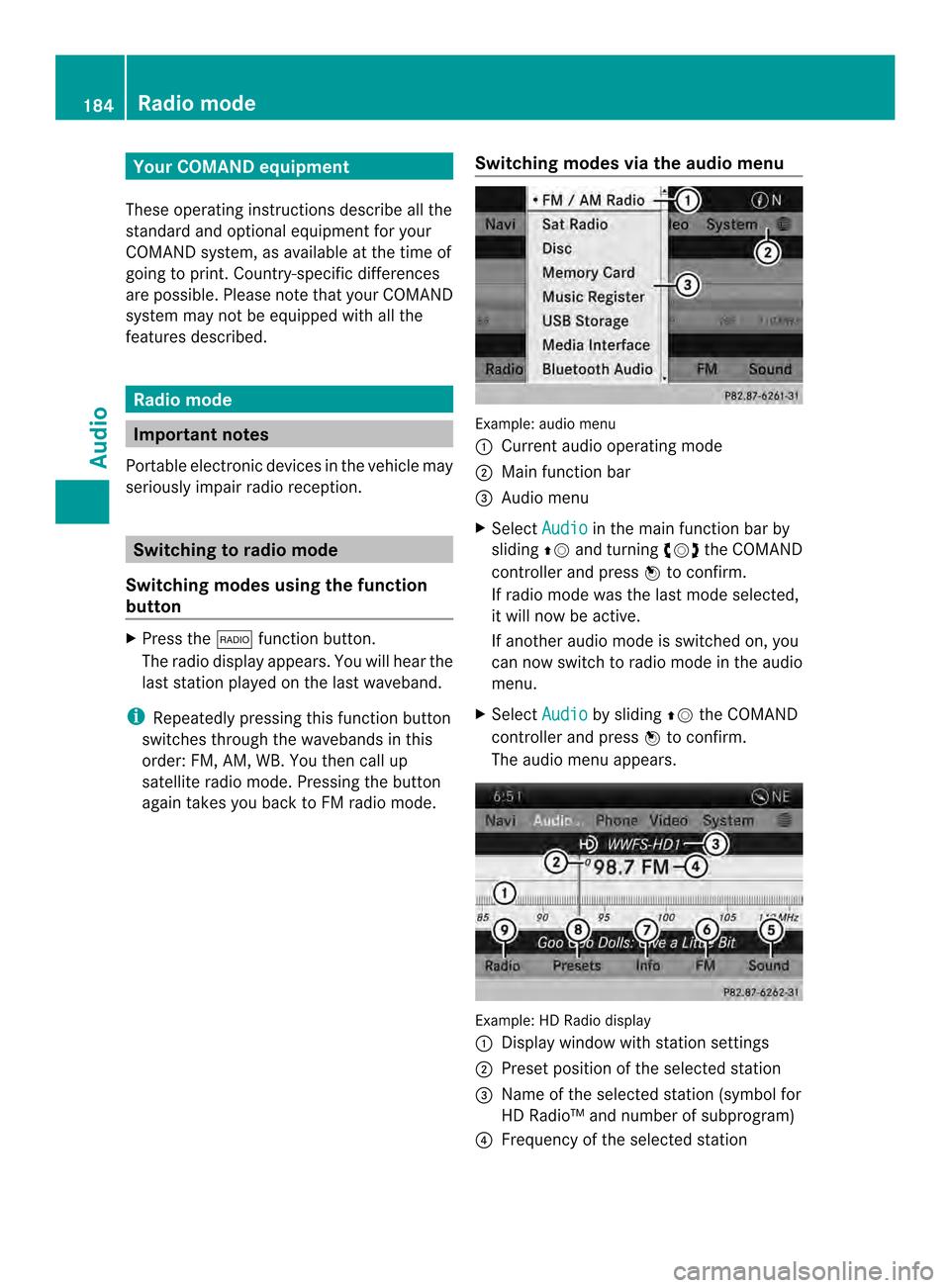 MERCEDES-BENZ CL-Class 2014 C217 Comand Manual Your COMAND equipment
These operating instructions describe all the
standard and optional equipmen tfor your
COMAND system, as available at the time of
going to print. Country-specific differences
are MERCEDES-BENZ CL-Class 2014 C217 Comand Manual Your COMAND equipment
These operating instructions describe all the
standard and optional equipmen tfor your
COMAND system, as available at the time of
going to print. Country-specific differences
are