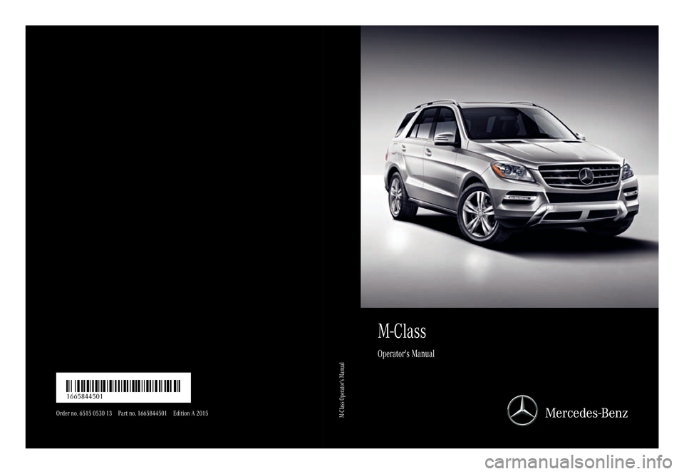 MERCEDES-BENZ M-Class 2015 W166 Owners Manual 