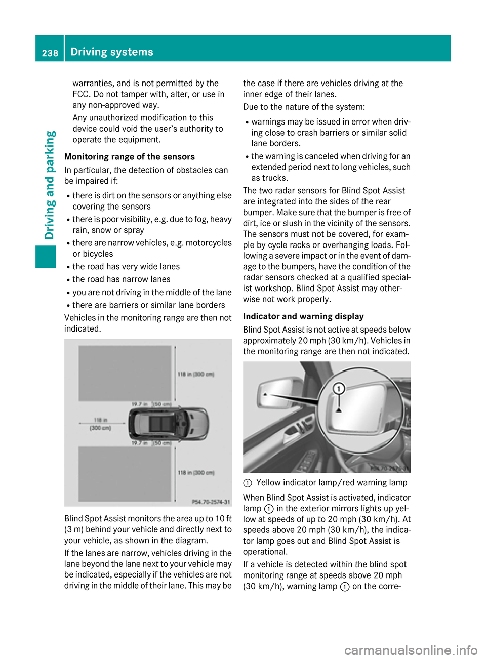 MERCEDES-BENZ M-Class 2015 W166 Owners Manual warranties, and is not permitted by the
FCC. Do not tamper with, alter, or use in
any non-approved way.
Any unauthorized modification to this
device could void the user’s authority to
operate the eq