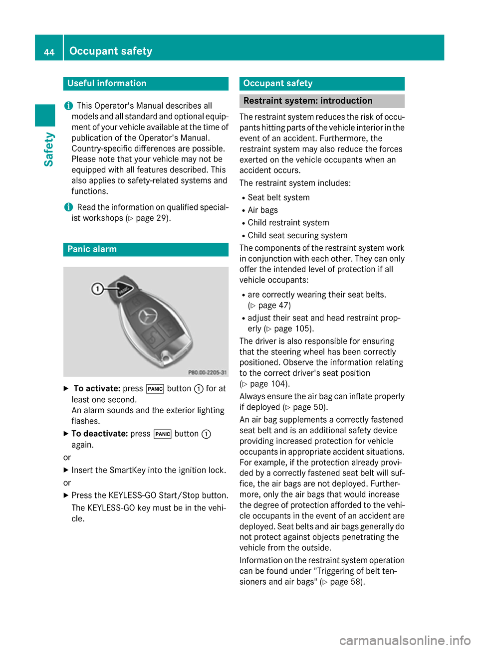 MERCEDES-BENZ M-Class 2015 W166 Service Manual Useful information
i This Operators Manual describes all
models and all standard and optional equip- ment of your vehicle available at the time of
publication of the Operators Manual.
Country-specif
