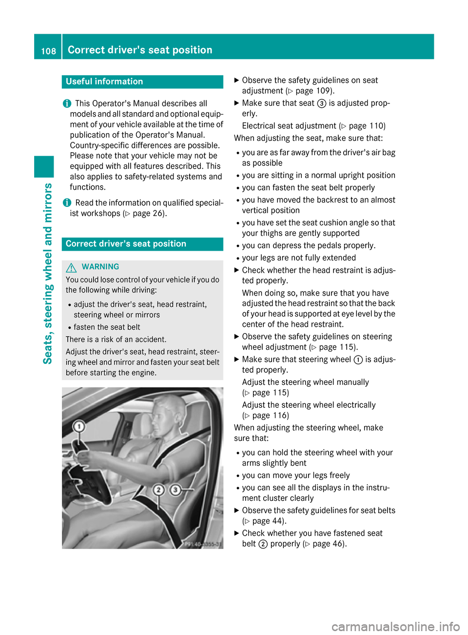 MERCEDES-BENZ C-Class SEDAN 2015 W205 User Guide Useful information
i This Operators Manual describes all
models and all standard and optional equip- ment of your vehicle available at the time of
publication of the Operators Manual.
Country-specif MERCEDES-BENZ C-Class SEDAN 2015 W205 User Guide Useful information
i This Operators Manual describes all
models and all standard and optional equip- ment of your vehicle available at the time of
publication of the Operators Manual.
Country-specif