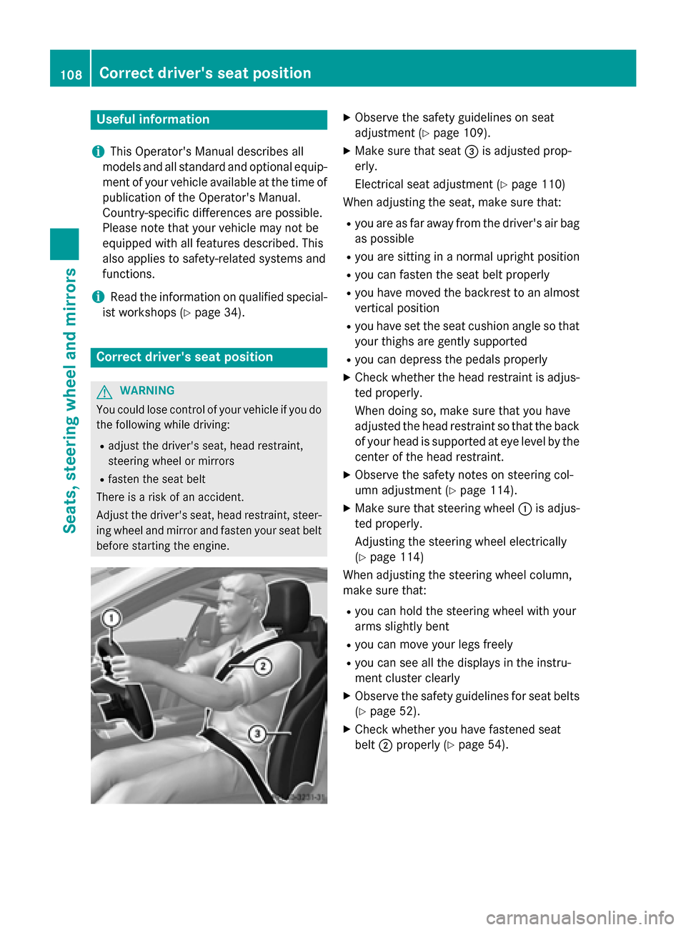 MERCEDES-BENZ SL-Class 2016 R231 Owners Manual Useful information
i
This Operators Manual describes all
models and all standard and optional equip-
ment of your vehicle available at the time of
publication of the Operators Manual.
Country-specif MERCEDES-BENZ SL-Class 2016 R231 Owners Manual Useful information
i
This Operators Manual describes all
models and all standard and optional equip-
ment of your vehicle available at the time of
publication of the Operators Manual.
Country-specif
