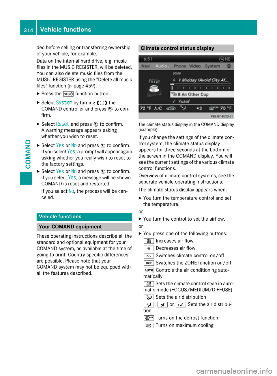 MERCEDES-BENZ SL-Class 2016 R231 Owners Manual ded before selling or transferring ownership
of your vehicle, for example.
Data on the internal hard drive, e.g. music
files in the MUSIC REGISTER, will be deleted.
You can also delete music files fro MERCEDES-BENZ SL-Class 2016 R231 Owners Manual ded before selling or transferring ownership
of your vehicle, for example.
Data on the internal hard drive, e.g. music
files in the MUSIC REGISTER, will be deleted.
You can also delete music files fro