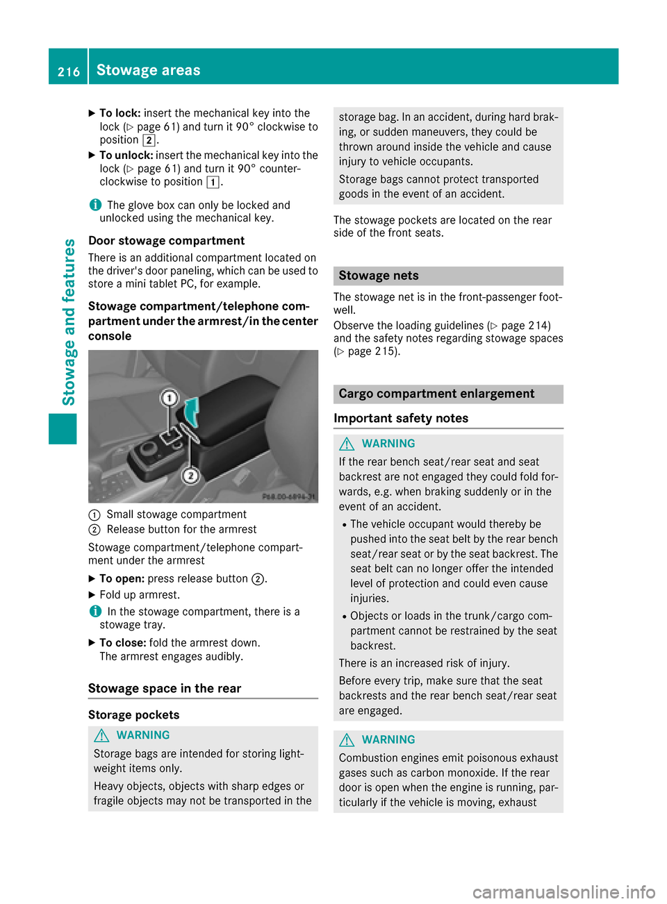 MERCEDES-BENZ G-Class 2016 W463 Owners Manual XTo lock:insert the mechanical key into the
lock (Ypage 61) and turn it 90° clockwise to
position 2.
XTo unlock: insert the mechanical key into the
lock (Ypage 61) and turn it 90° counter-
clockwise MERCEDES-BENZ G-Class 2016 W463 Owners Manual XTo lock:insert the mechanical key into the
lock (Ypage 61) and turn it 90° clockwise to
position 2.
XTo unlock: insert the mechanical key into the
lock (Ypage 61) and turn it 90° counter-
clockwise