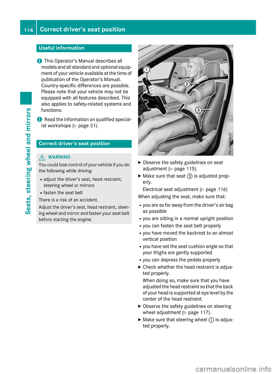 MERCEDES-BENZ E-Class WAGON 2016 W213 Owners Manual Useful information
i
This Operators Manual describes all
models and all standard and optional equip-
ment of your vehicle available at the time of
publication of the Operators Manual.
Country-specif MERCEDES-BENZ E-Class WAGON 2016 W213 Owners Manual Useful information
i
This Operators Manual describes all
models and all standard and optional equip-
ment of your vehicle available at the time of
publication of the Operators Manual.
Country-specif