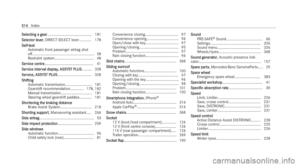 MERCEDES-BENZ A-CLASS SALOON 2022  Owners Manual �S�e�l�e�c�t�i�n�g� �a� �g�e�a�r�.�.�.�.�.�.�.�.�.�.�.�.�.�.�.�.�.�.�.�.�.�.�.�.�.�.�.�.�.�.�.�.�.�.�.�.�.�.�.�.�.�.�.
�1�8�1
�S�e�l�e�c�t�o�r� �l�e�v�e�r�,� �D�I�R�E�C�T� �S�E�L�E�C�T� �l�e�v�e�r�.�.
