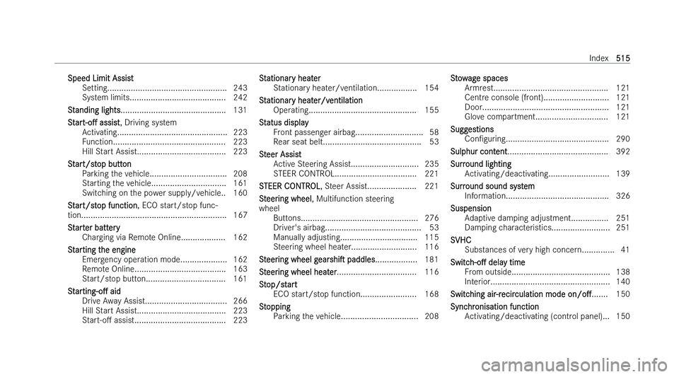MERCEDES-BENZ A-CLASS SALOON 2022  Owners Manual �S�p�e�e�d� �L�i�m�i�t� �A�s�s�i�s�t
�S�e �t�t�i�n�g�.�.�.�.�.�.�.�.�.�.�.�.�.�.�.�.�.�.�.�.�.�.�.�.�.�.�.�.�.�.�.�.�.�.�.�.�.�.�.�.�.�.�.�.�.�.�.�.�.�.�. �2�4�3
�S�y�s�t�e�m� �l�i�m�i�t�s�.�.�.�.�.�.