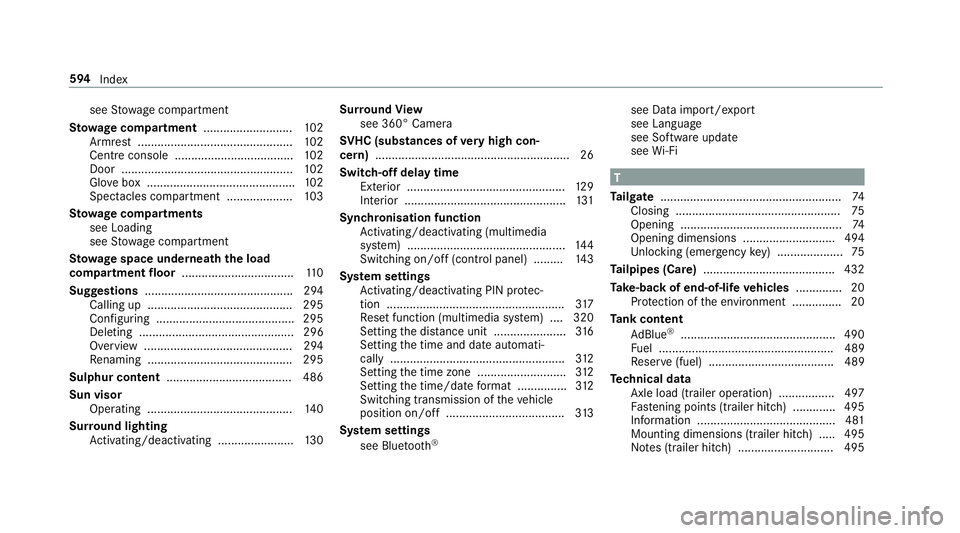 MERCEDES-BENZ A-CLASS HATCHBACK 2018 Owners Manual see
Stow age compartment
St ow age comp artment........................... 102
Armrest ............................................... 102
Centre console .................................... 102
Door MERCEDES-BENZ A-CLASS HATCHBACK 2018 Owners Manual see
Stow age compartment
St ow age comp artment........................... 102
Armrest ............................................... 102
Centre console .................................... 102
Door