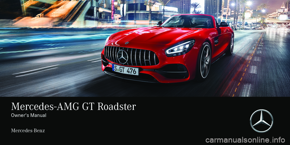 MERCEDES-BENZ AMG GT ROADSTER 2020  Owners Manual 